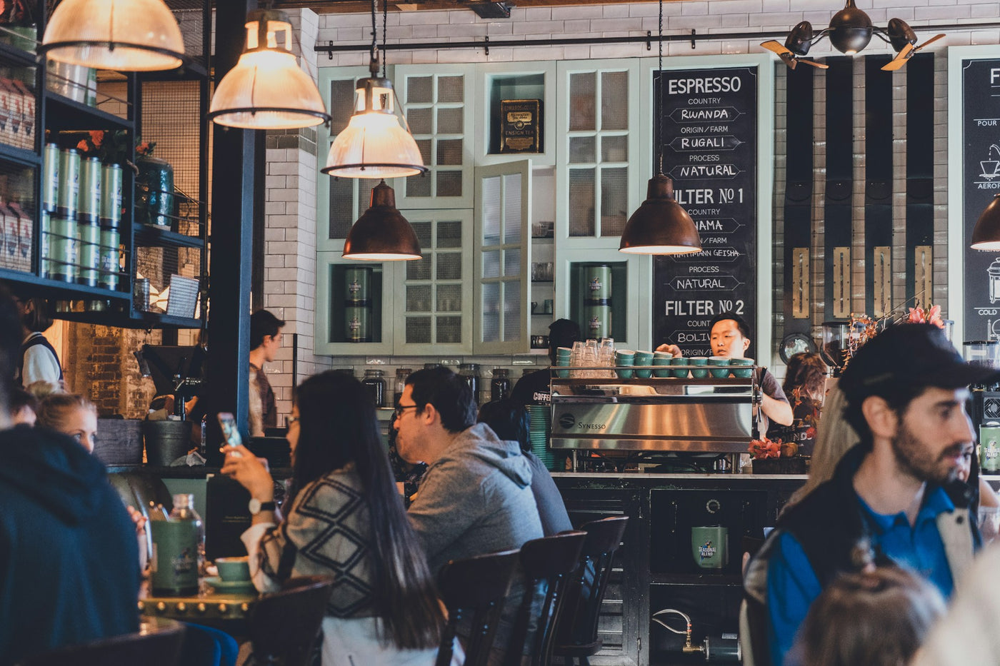 Busy coffee shop requiring wholesale coffee supplies