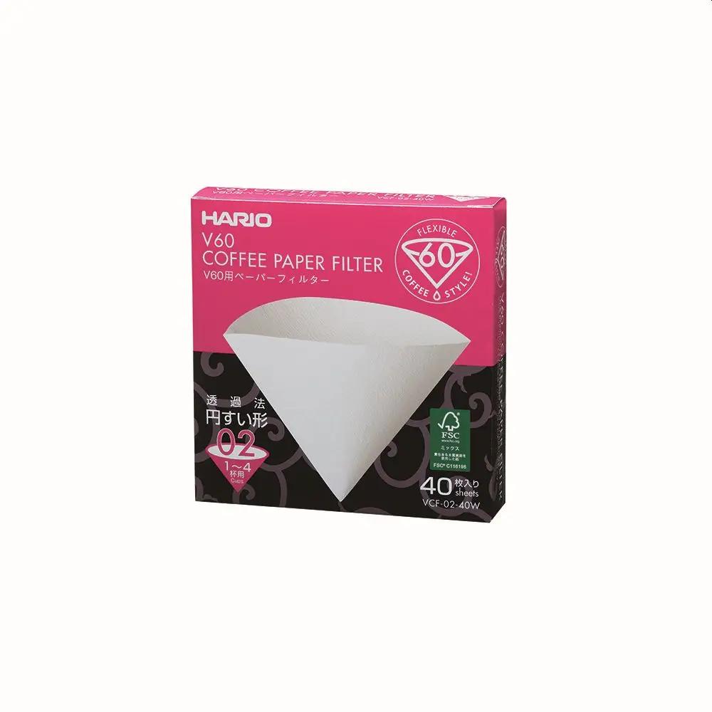 Hario V60 Coffee Filter Papers - Size 02 - White (40 pack) - KOTA Coffee